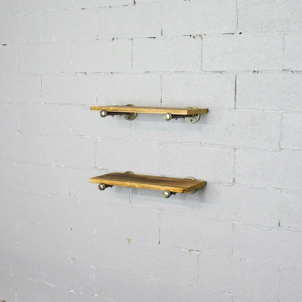 2-Piece Industrial Farmhouse Wall Shelf Set M36605