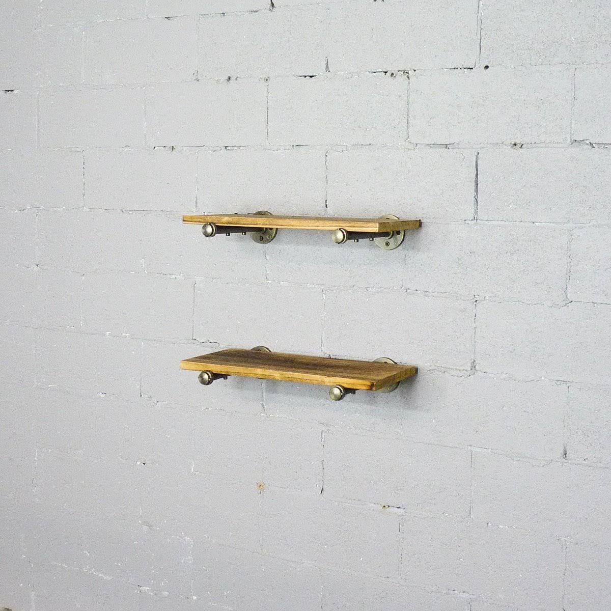 2-Piece Industrial Farmhouse Wall Shelf Set M36605