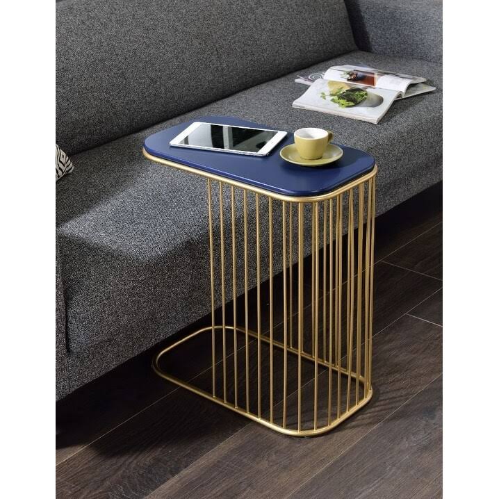 Blue Metal Accent End Table D452968