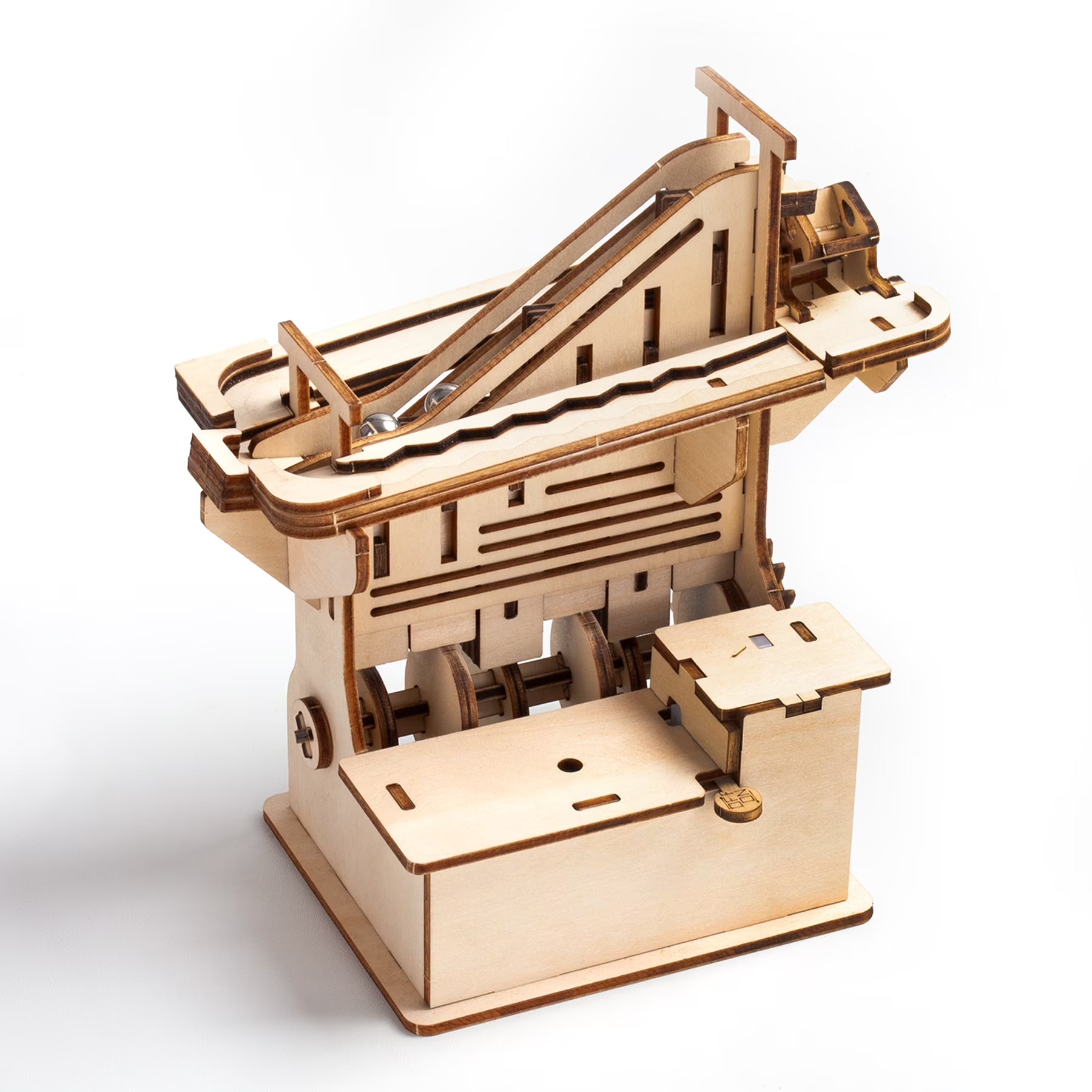 3D Wooden Puzzle Mechanical Gears Set DIY Assembly Model Kits Brain Teaser Games Building Set B514260