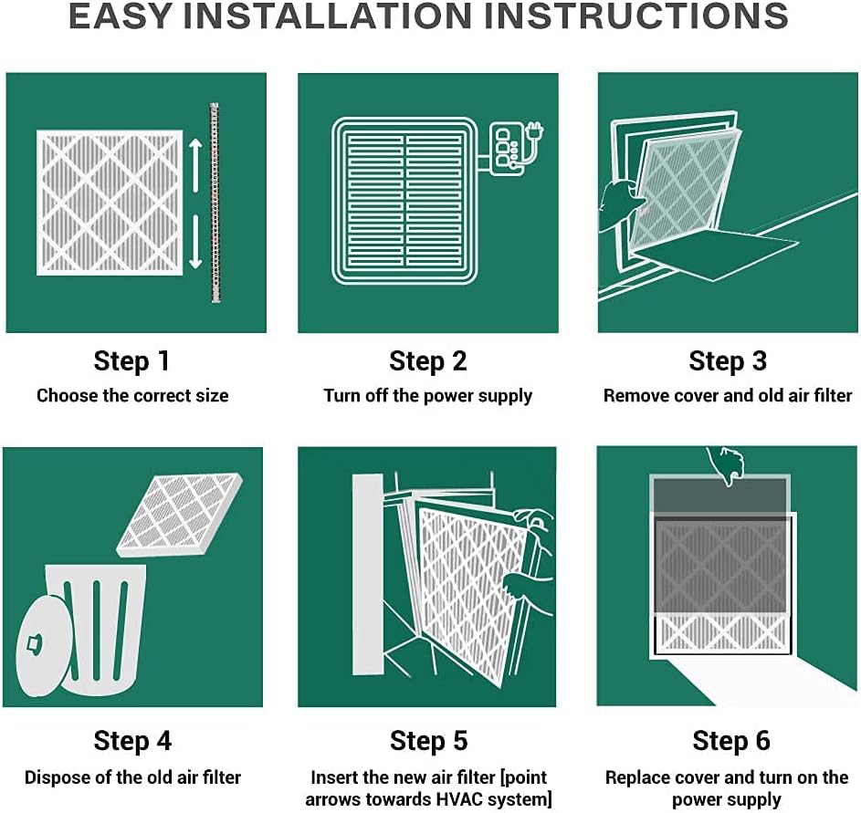 16x25x4 MERV 13 Pleated Air Filter (2-Pack) Z25878