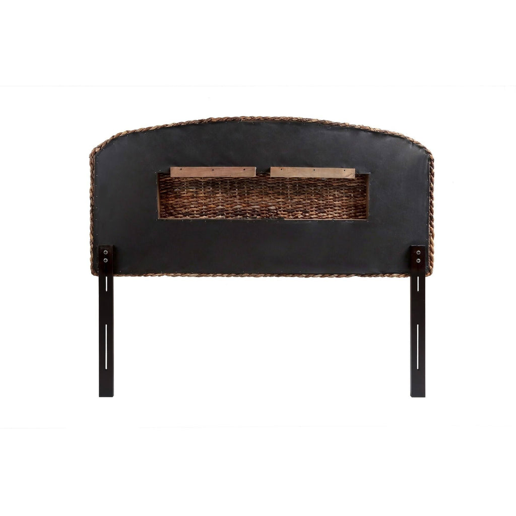 Queen Size Handwoven Banana Leaf Headboard S486