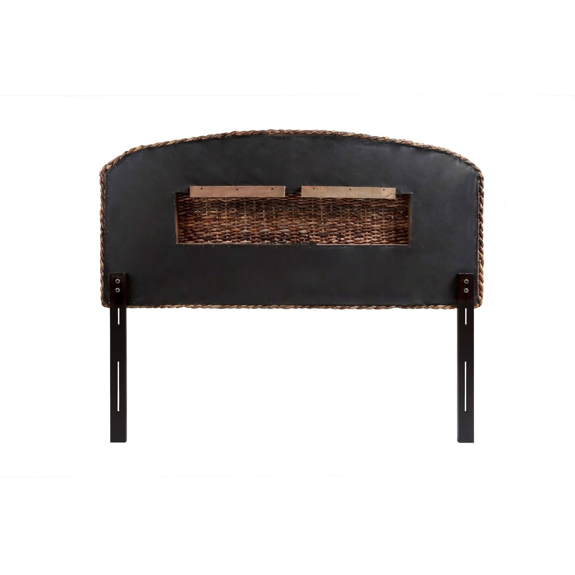 Queen Size Handwoven Banana Leaf Headboard S486