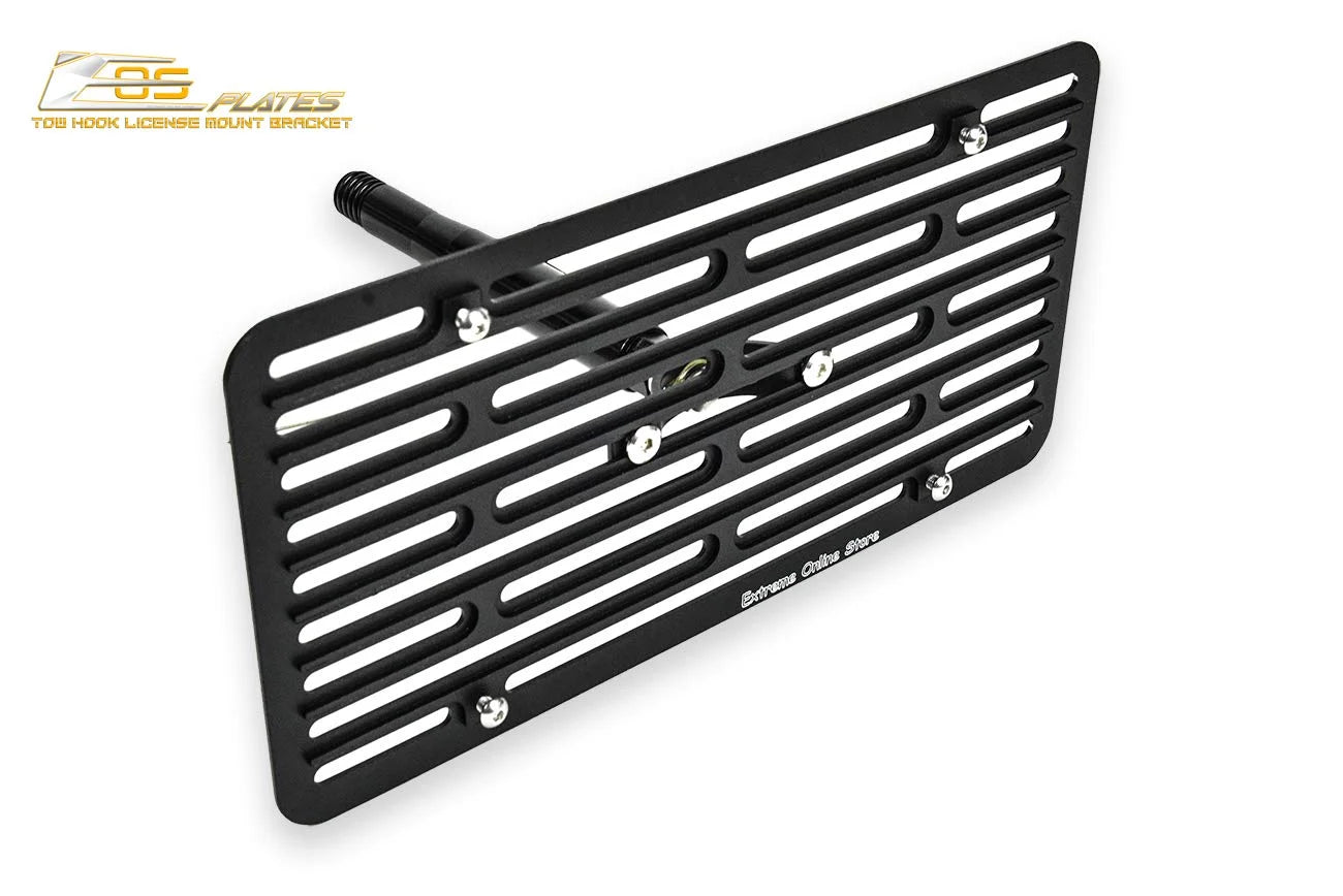 Front Bumper Tow Hook License Plate Relocator Mount Bracket O179