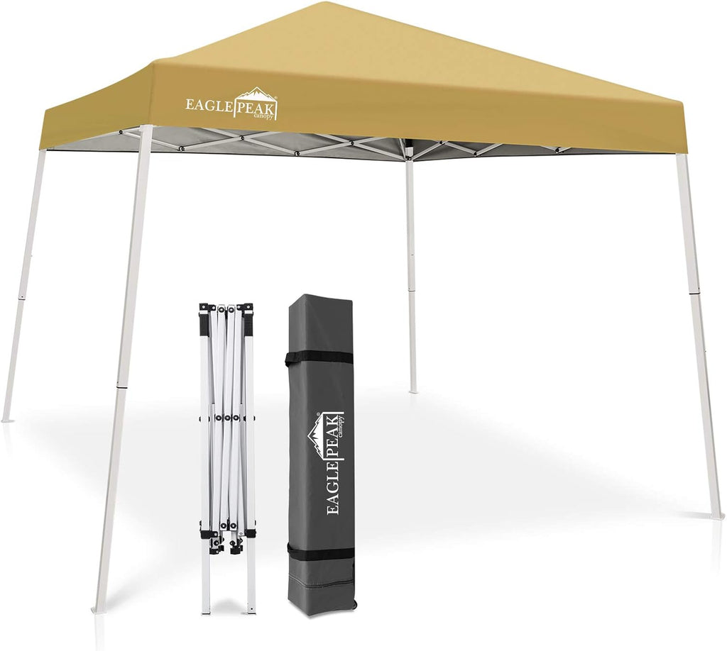 10' x 10' Slant Leg Pop-up Canopy Tent White C555