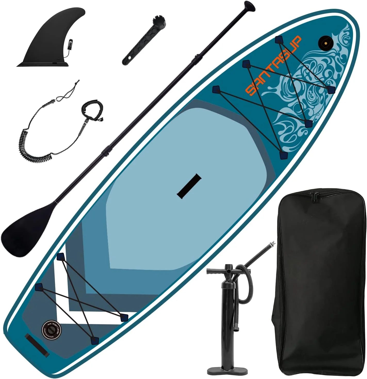 Inflatable Stand Up Paddle Board with Accessories, 11'x33 x6, Max 330lbs W309