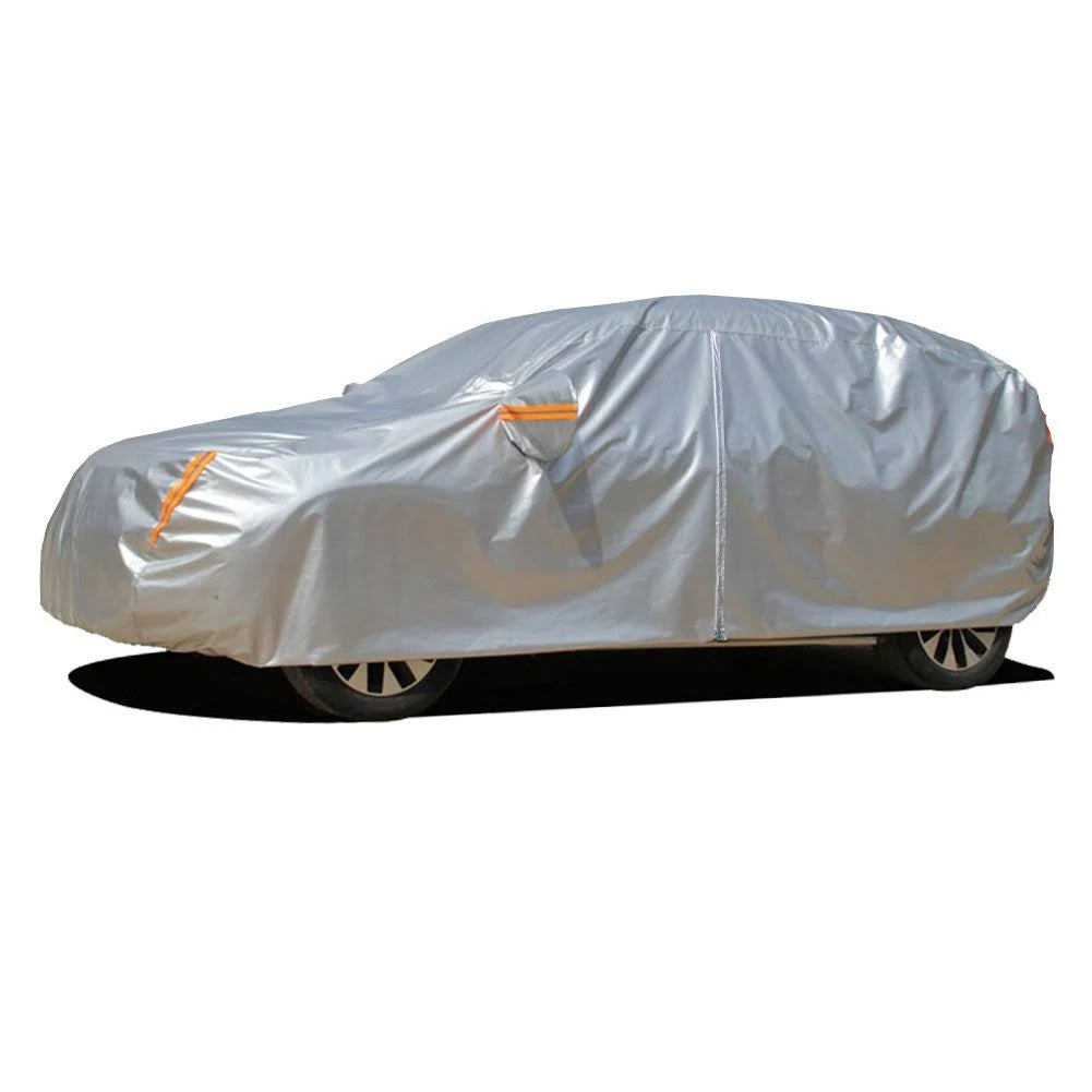 Four Layers Waterproof All Weather Car Covers with Cotton Zipper D271211