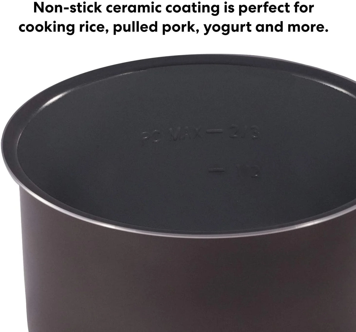 10-in-1 Slow Cooker, Rice/Grain Cooker, 8 Quart Ceramic Non Stick Inner Cooking Pot L89414