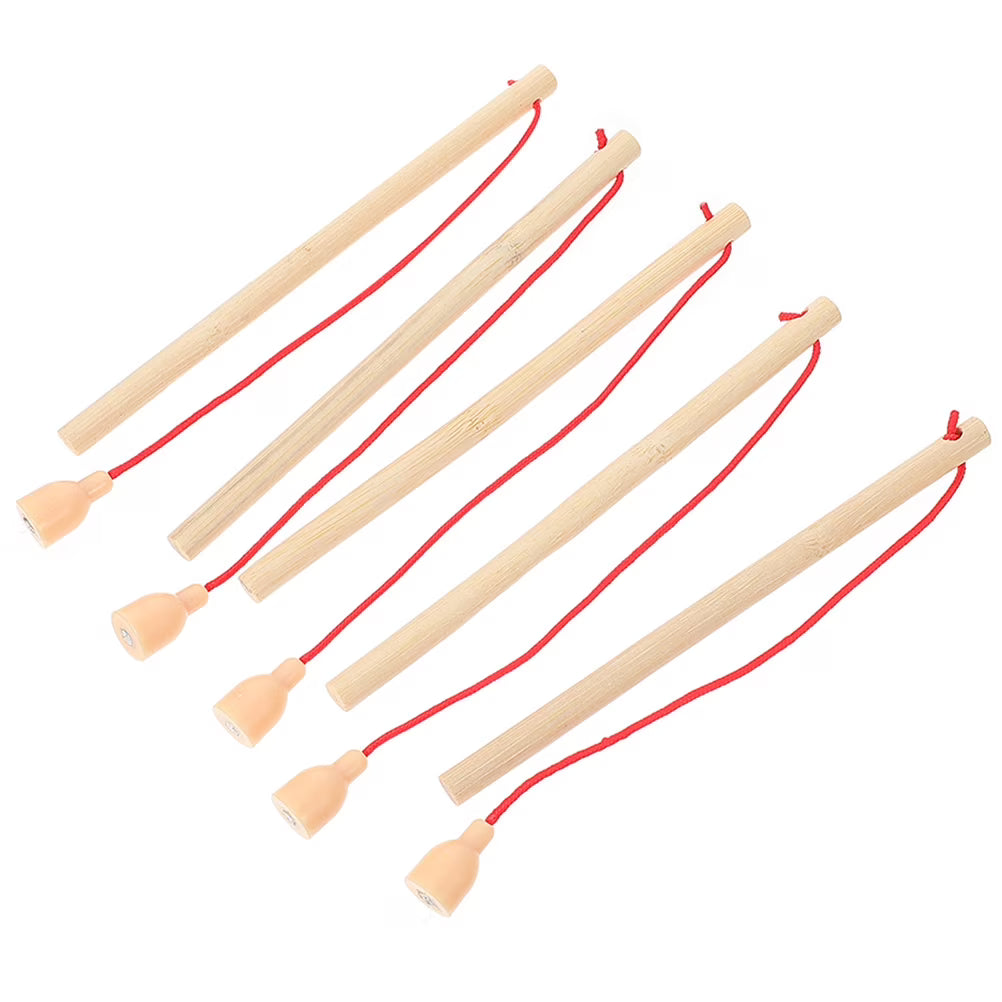 5 Pcs Kids Fishing Pole Outdoor Toy Fishing Rod T3832