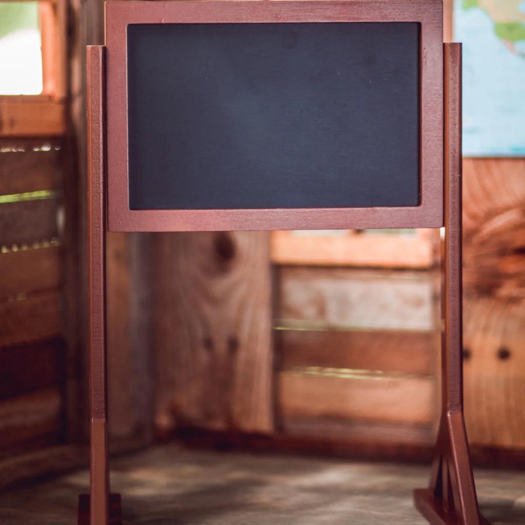 18 inch Wooden Doll School Teachers Desk with Globe and Chalkboard I40973