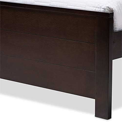 Twin Platform Bed in Espresso C275