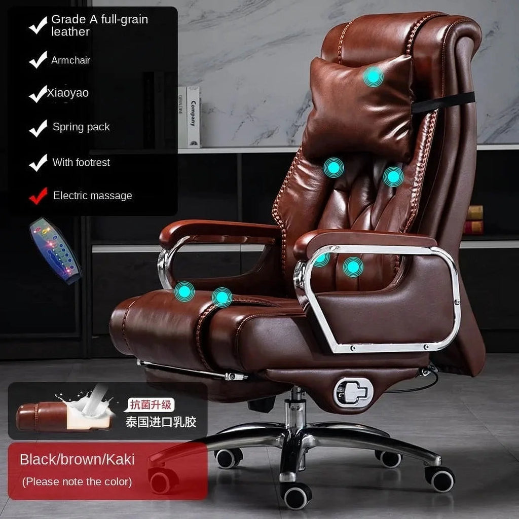 Leather Swivel Recliner Office Chair X40484