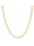 18kt Gold over Sterling Silver Curb Necklace, 24" E77950