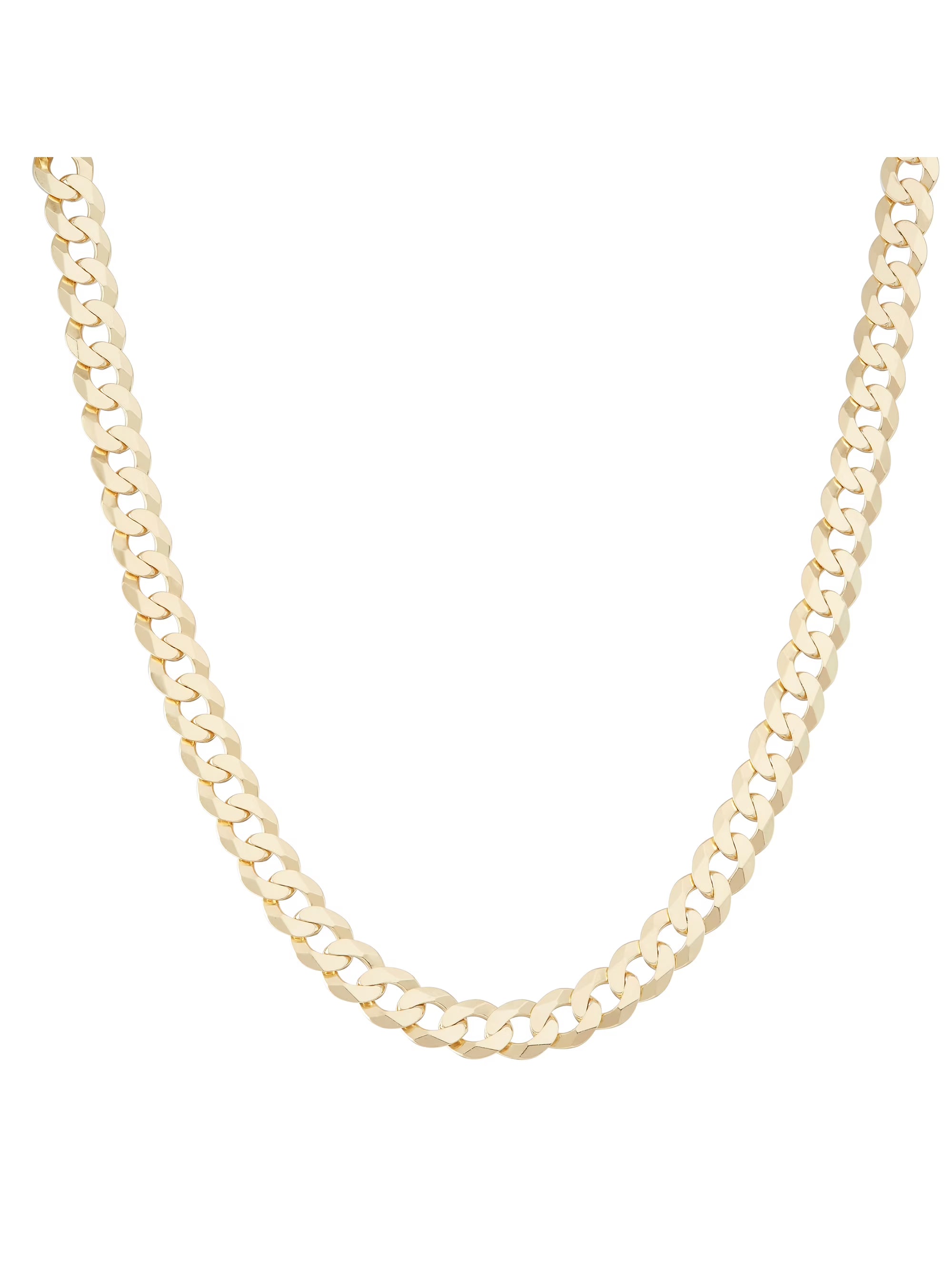 18kt Gold over Sterling Silver Curb Necklace, 24" E77950