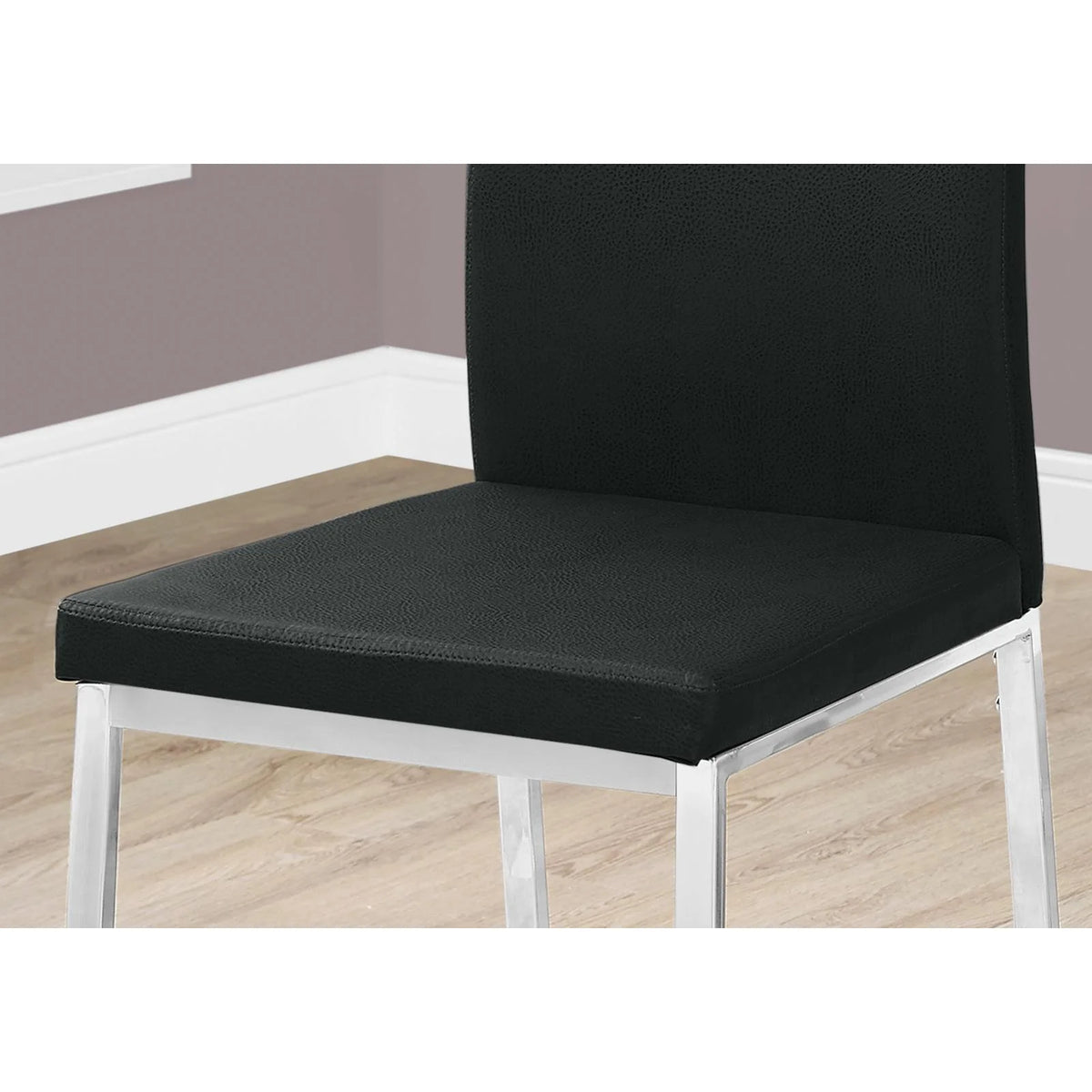 Set Of 2 Upholstered Pu Leather Dining Chairs J41958