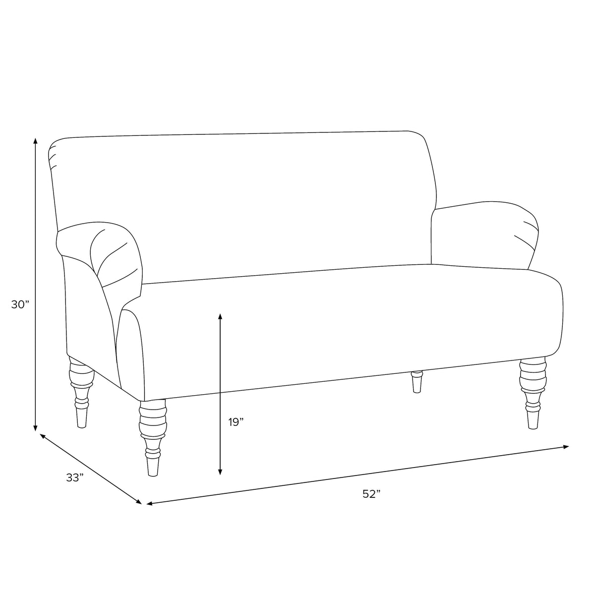 Linen Sandstone Settee O32059