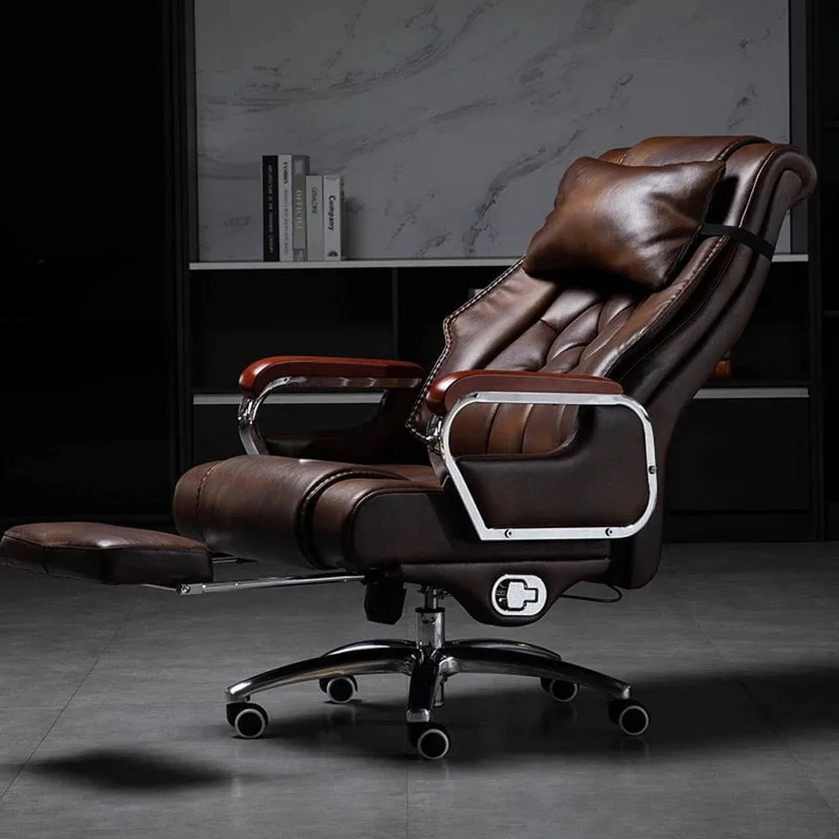 Leather Swivel Recliner Office Chair X40484