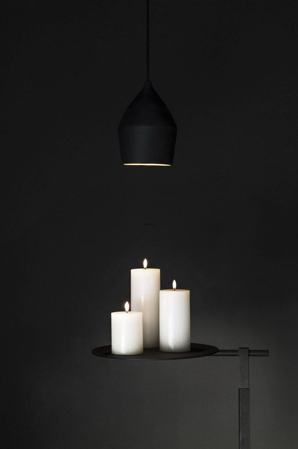 LED Pillar Candle 7.8 x 20 cm, Nordic White X417396