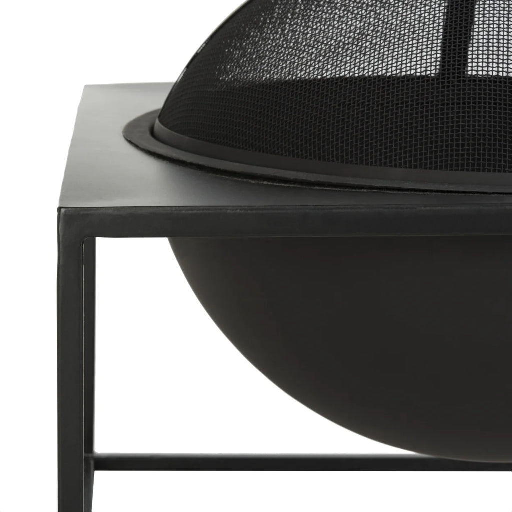 Outdoor Modern Square Fire Pit with Cover F4342