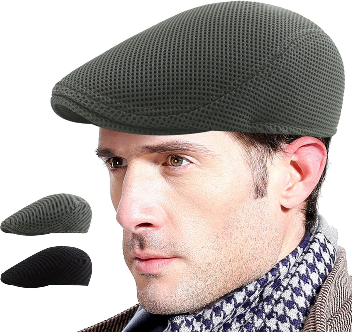 Pack of 2 Breathable Mesh Newsboy Hat R9240