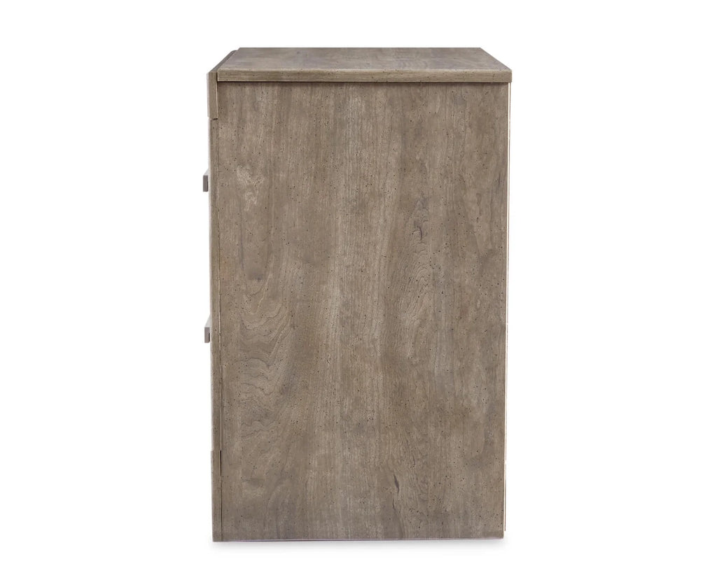 Gray 2 Drawer Nightstand U148601