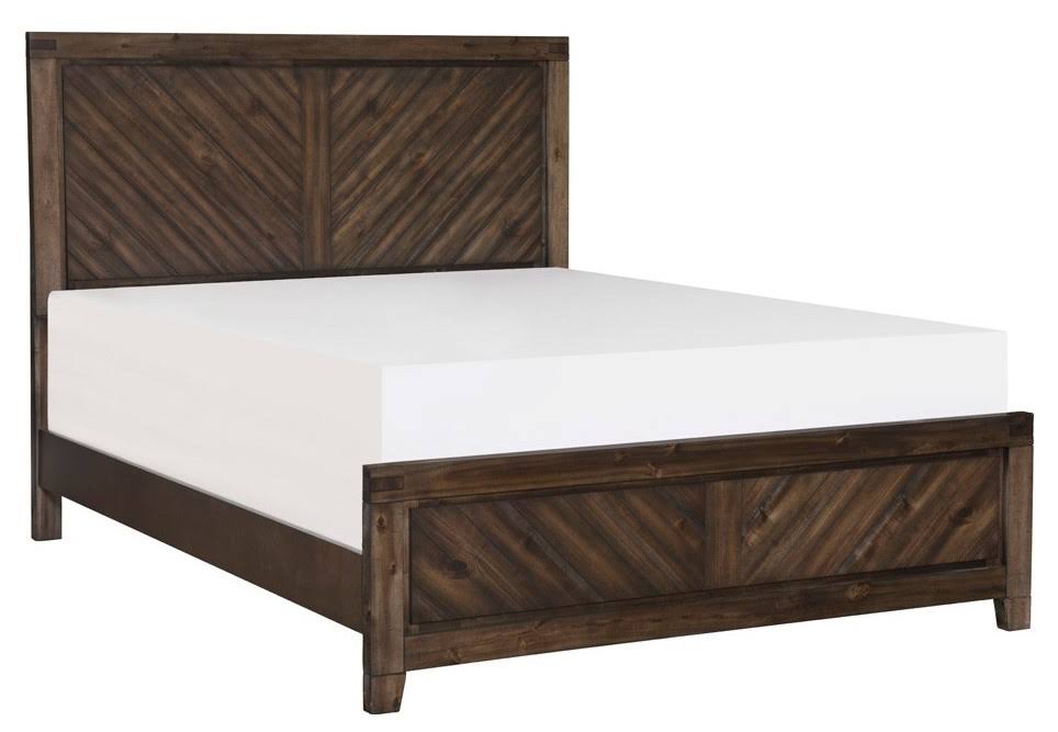 Rustic Cherry Wood Cal King Bed R386779