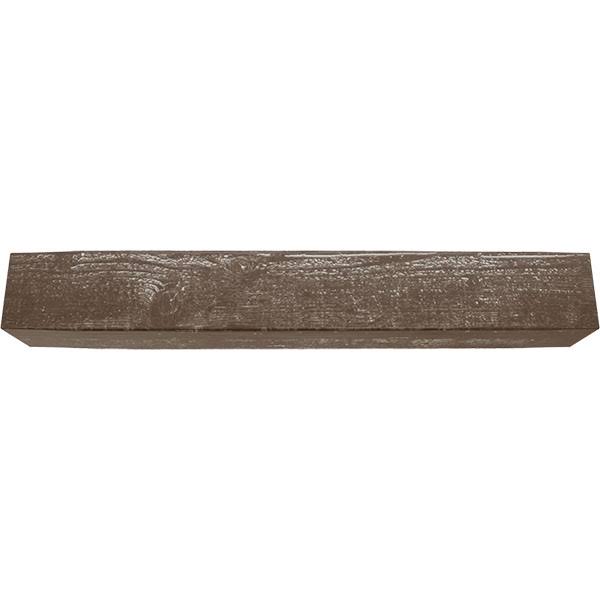 Rough Sawn Faux Wood Fireplace Mantel, Vintage Mahogany J2220