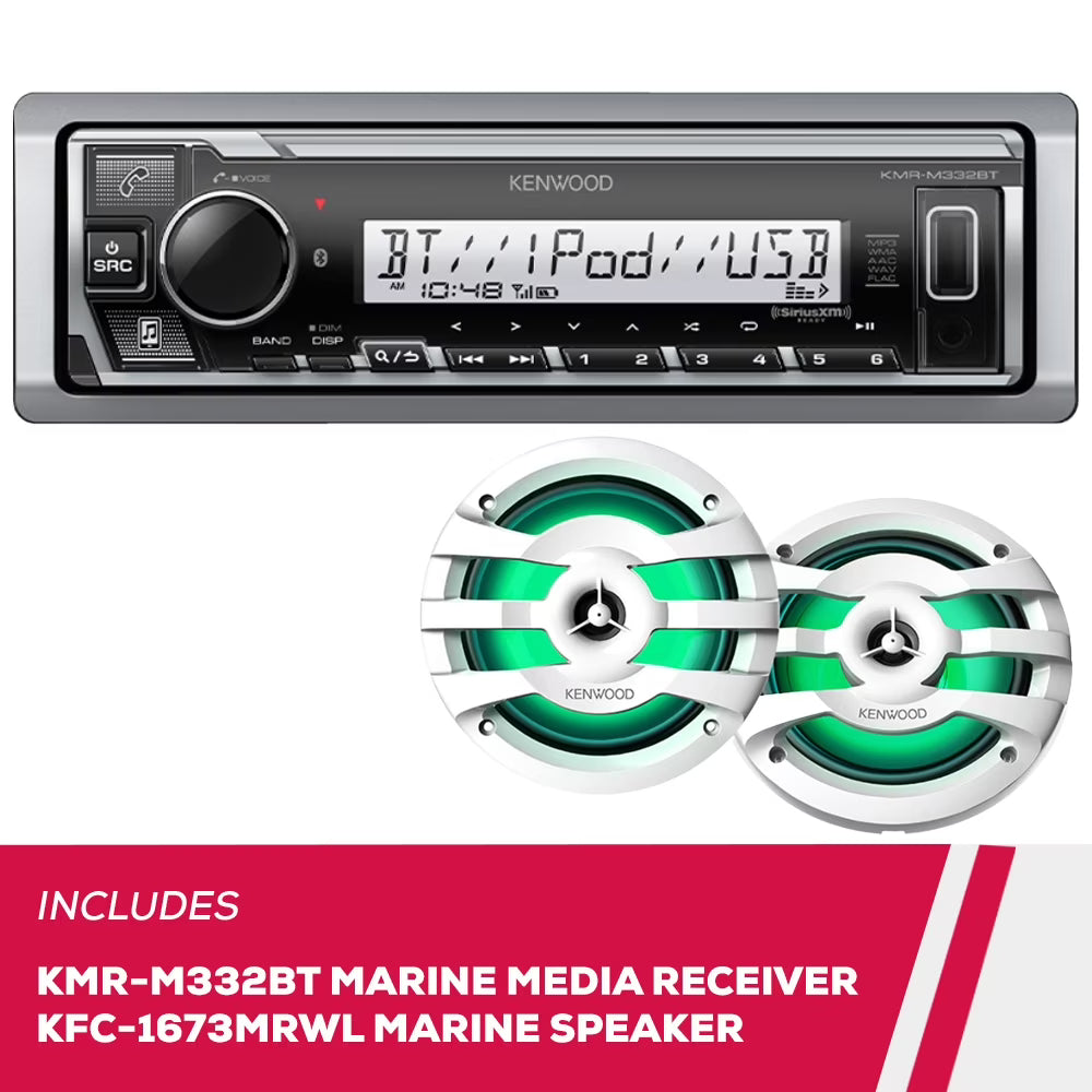 Marine Digital Media Receiver and 6.5" Speakers B311160