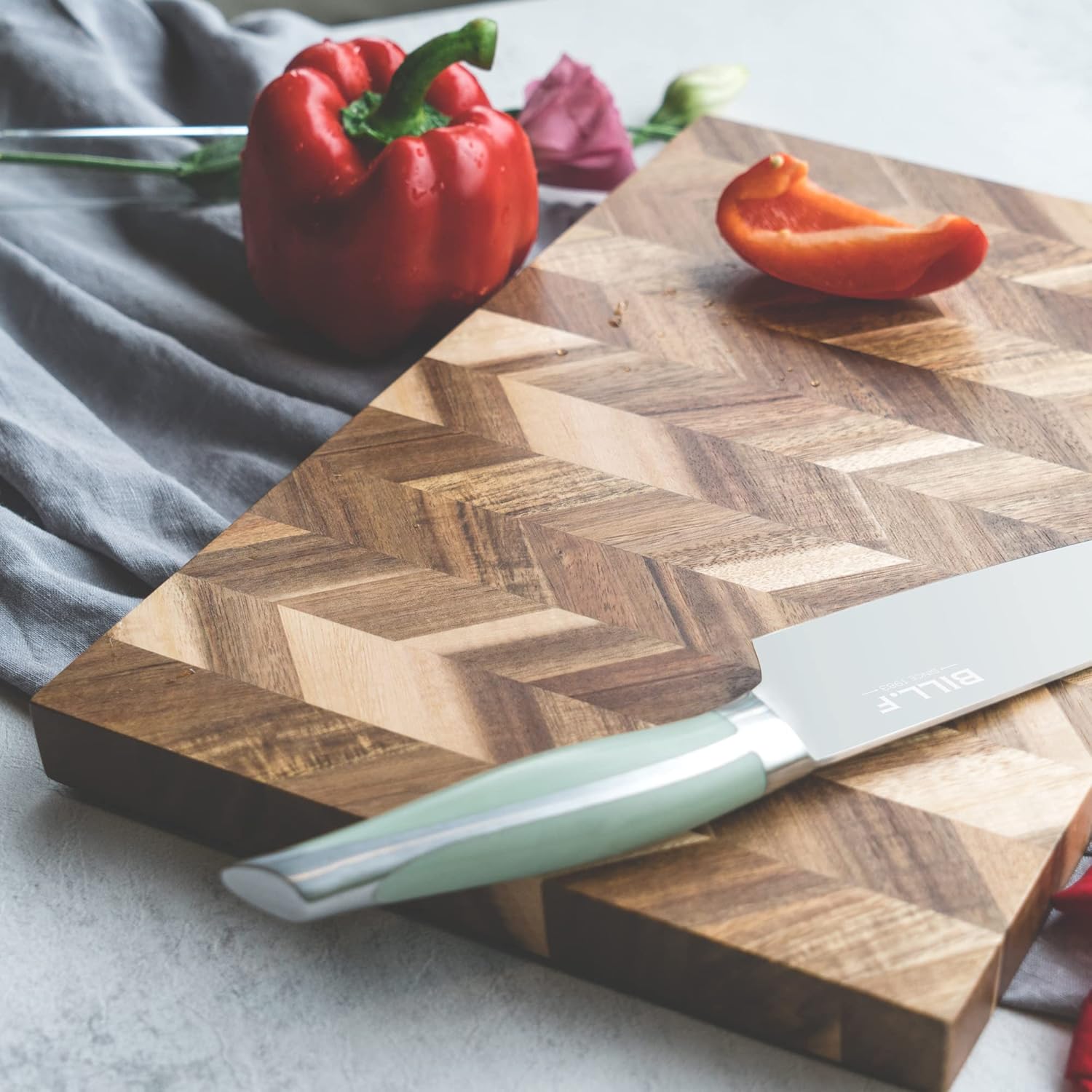 14x9 inch Acacia Wood Cutting Board, Pack of 2 T80645
